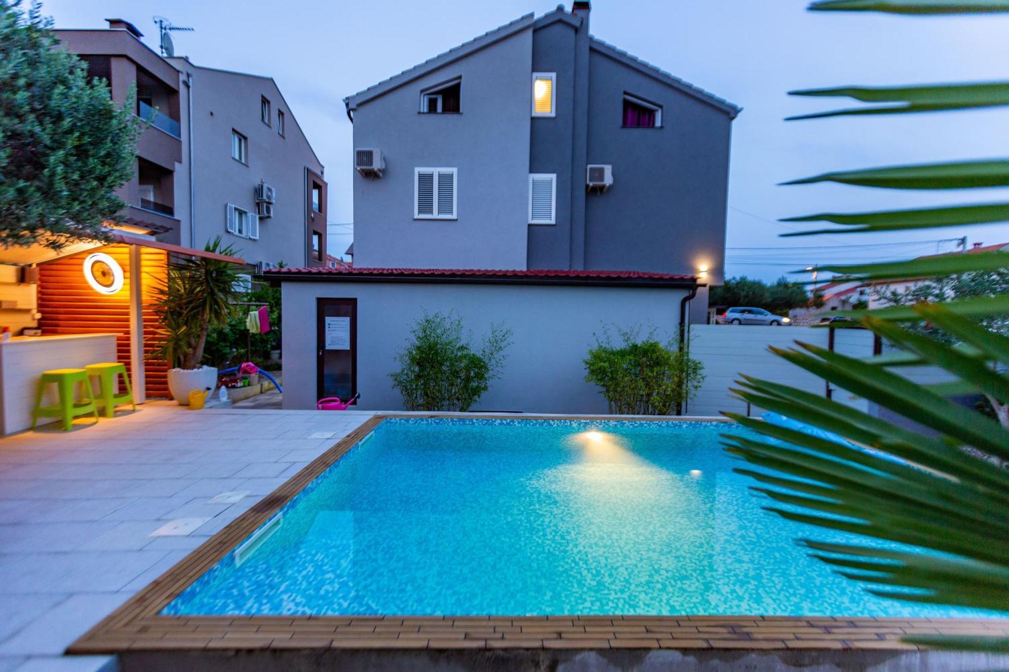 Katina Apartment With Private Pool Zadar Exterior foto
